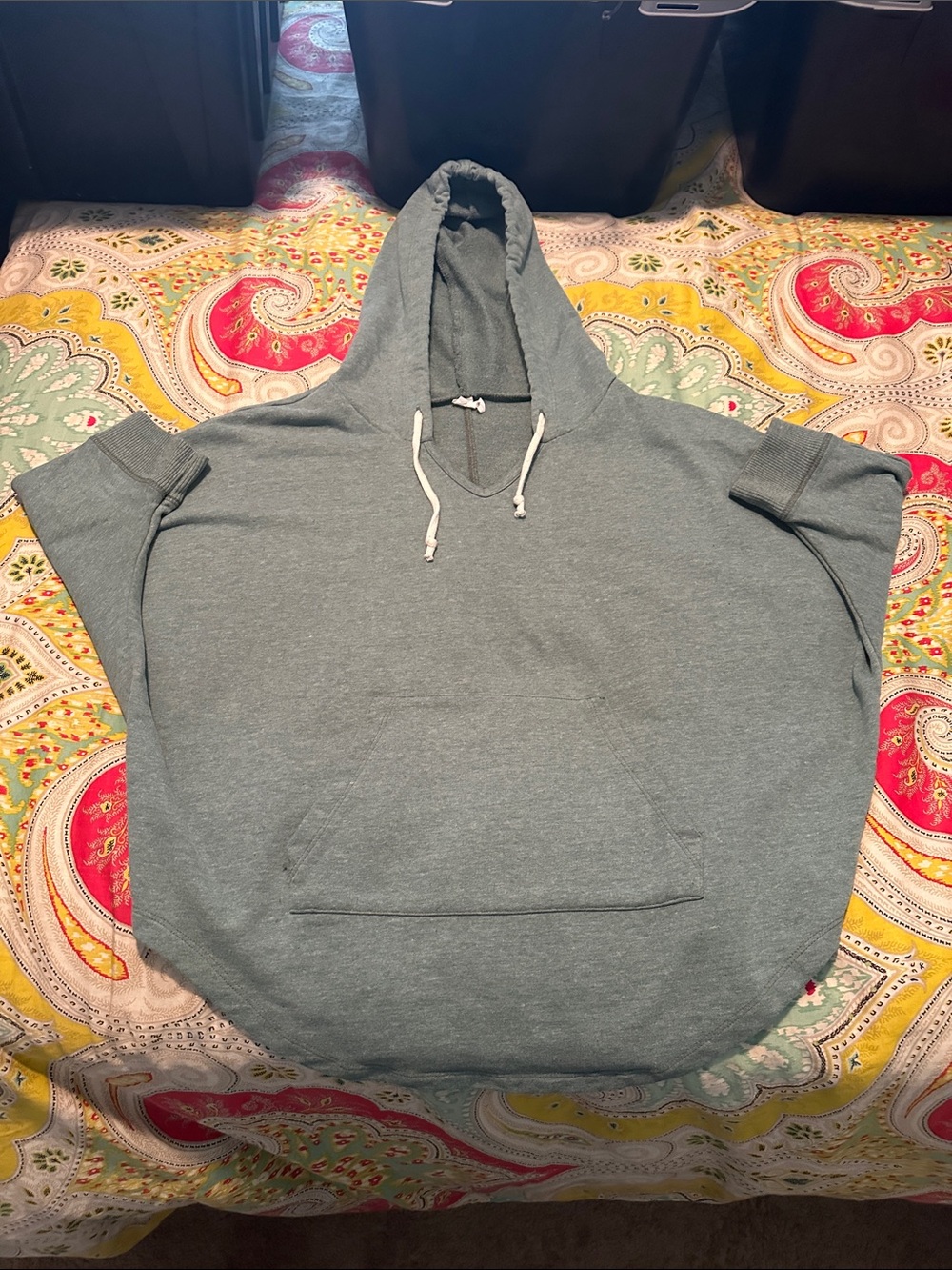 Alternative Apparel Slate Green Women's Hoodie with Kangaroo Pocket